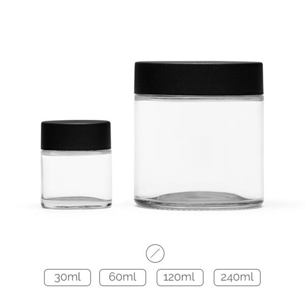 Childproof 30-240ml Glass Jars