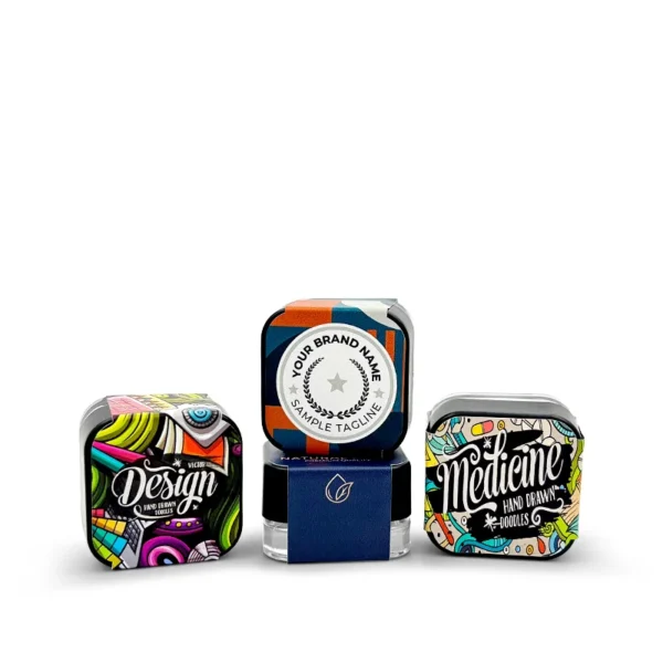 Vidrio cuadrado personalizado 5-9 ml - Imagen 2