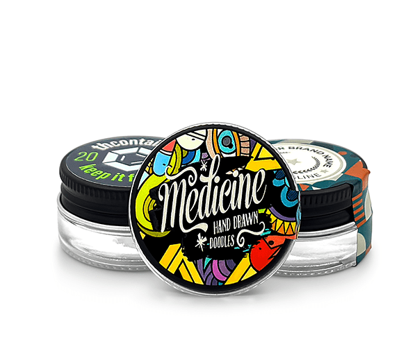 5ml Vidrio Stickers