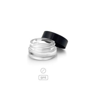 5ml Round glass plastic cap