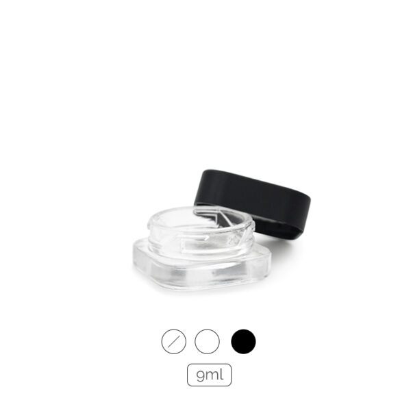 9ml Square Glass