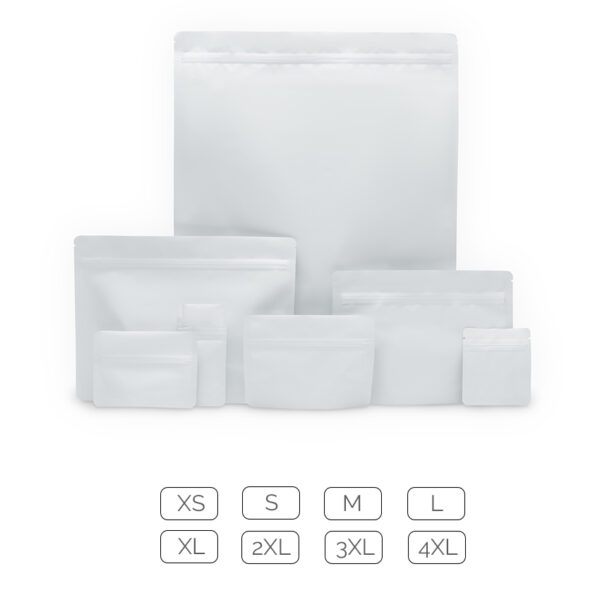 Aluminum White Mylar bags