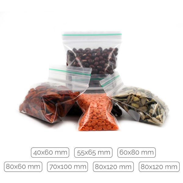 Green Line Ziplock Bags 60 micron